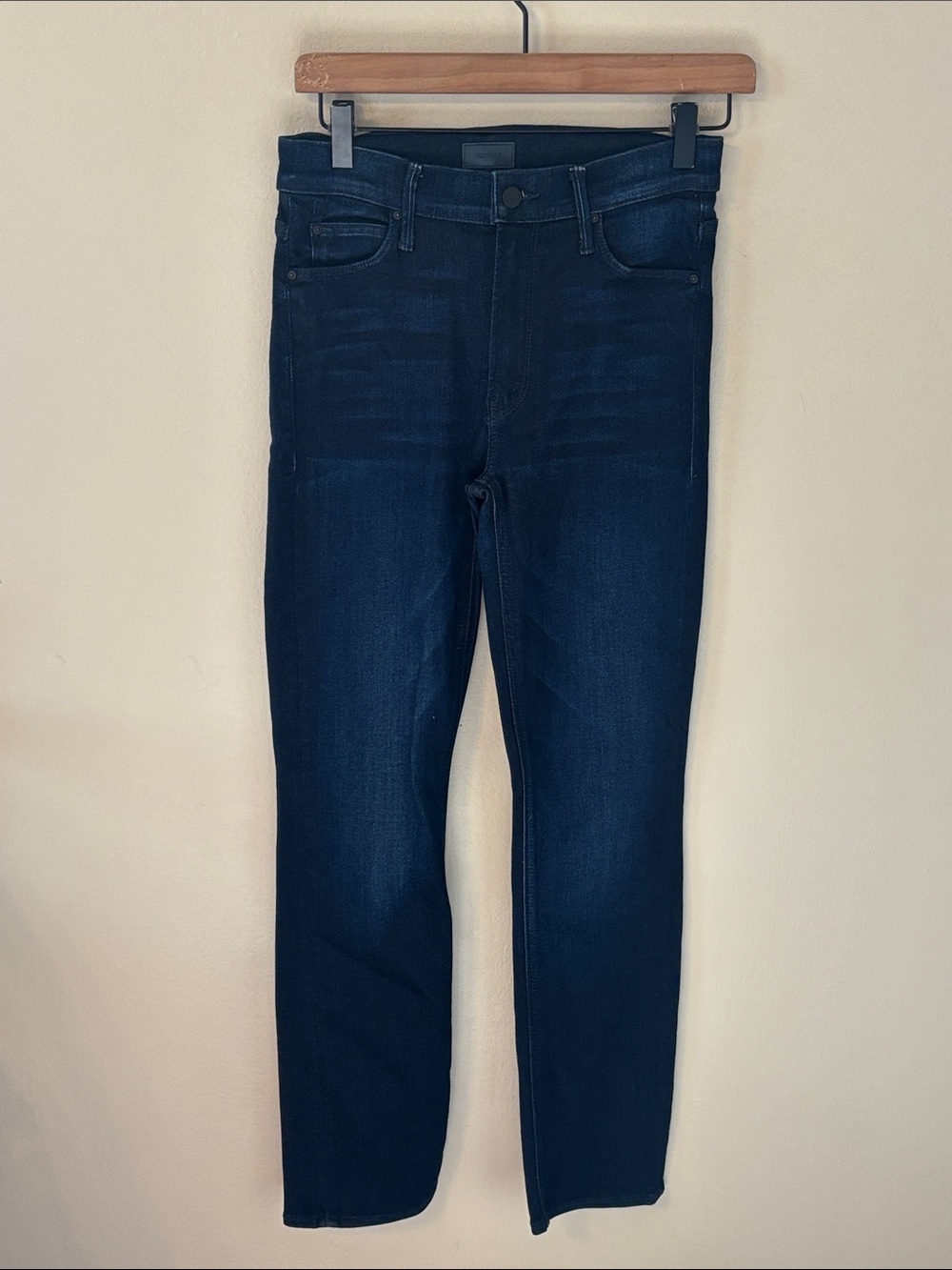 Mother Mid Rise Dazzler Ankle Slim Straight Jeans